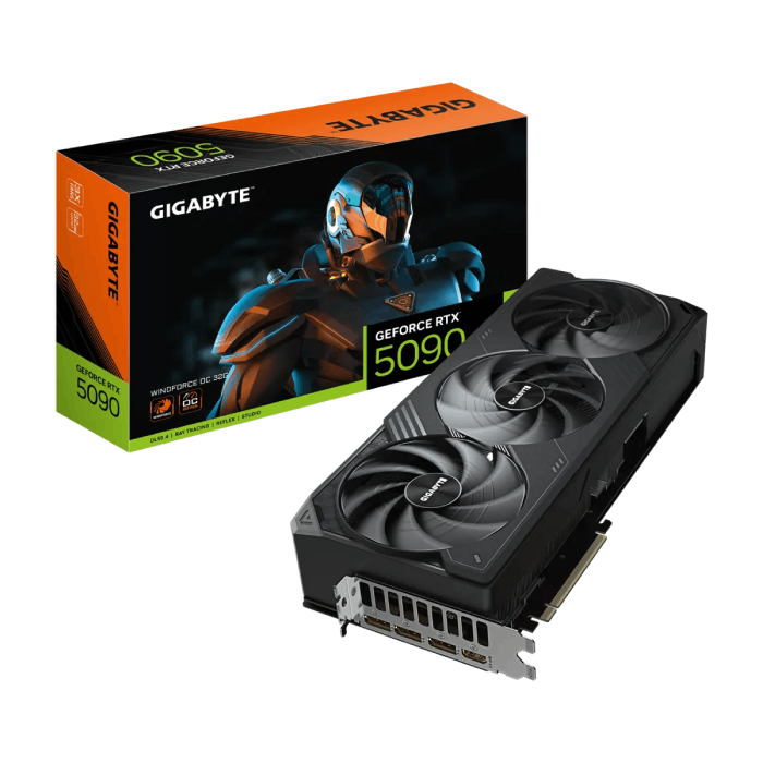 کارت گرافیک گیگابایت GeForce RTX 5090 WINDFORCE OC 32GB